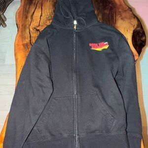 Rock the Universe 2025 zip up hoodie Universal Black with Logo